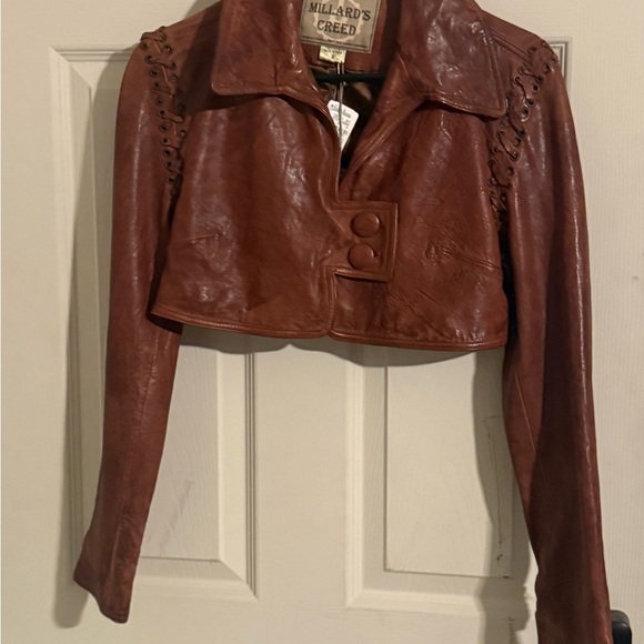 Brown Leather Jacket by Millard’s Creed - Picture 1 of 9